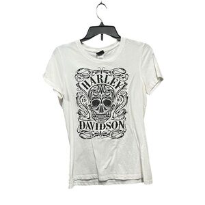 Women’s Reno Harley-Davidson Skull Tee GUC M